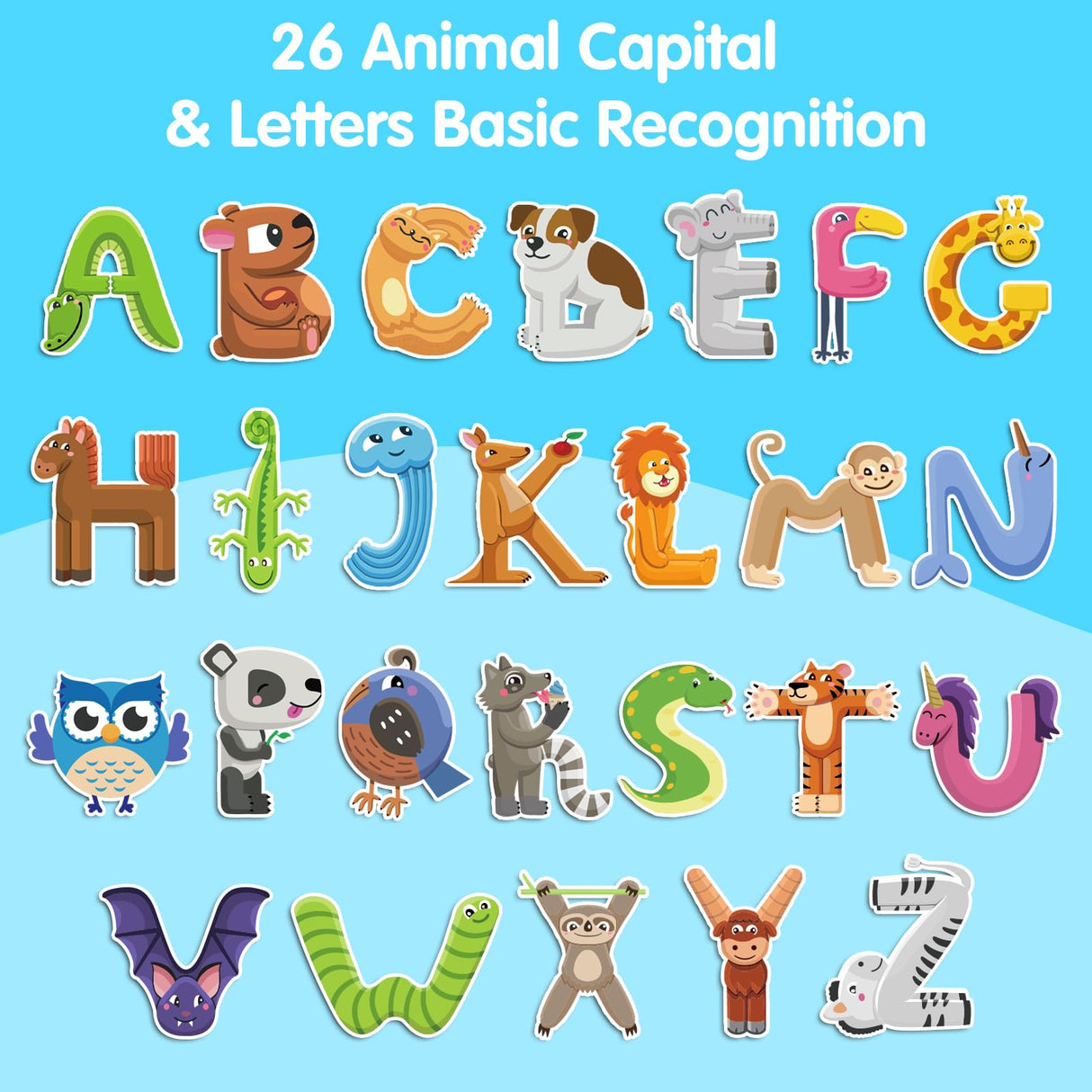 Ancistro Wooden Alphabet Train Toys Spelling Tool Preschool Toddlers Montessori Educational Game Letter Car Magnetic for Kids Boys Girls 2 3 4 5 Years Ancistro