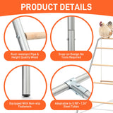 Large chicken perch for coop with swing,chicken toys for coop,chicken roosting bars for chickens in coop, Backyard Poultry toys,Easy to install and clean,Sturdy Coop Rack Bars,chicken coop accessories ANNDING