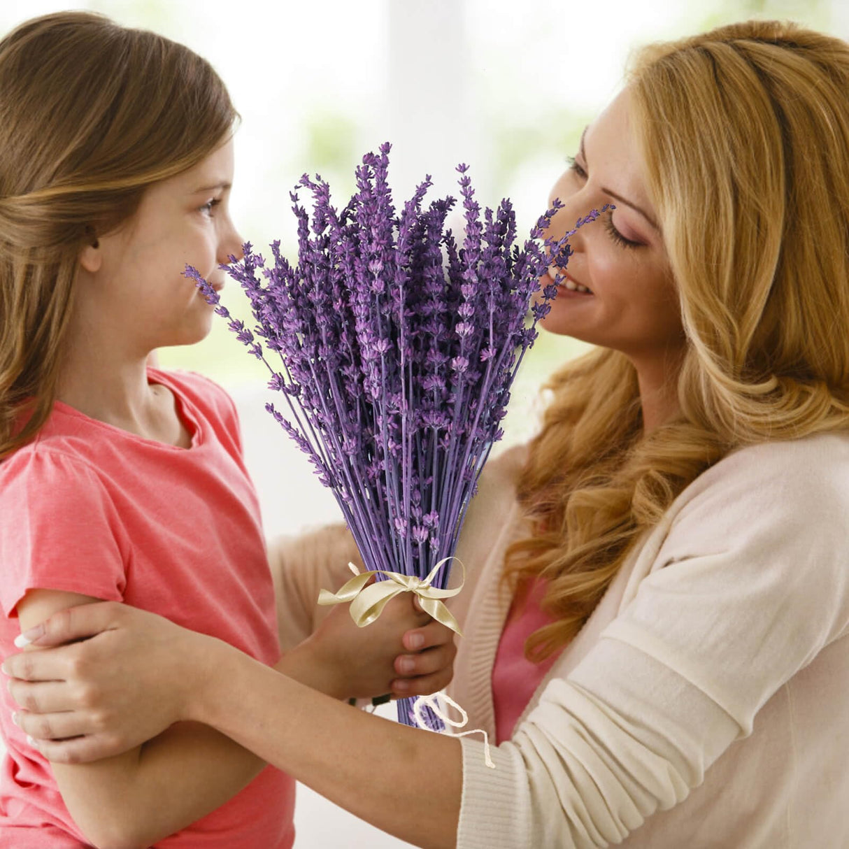 Dried Purple Lavender Flowers Bundle-Dried Preserved Lavender Bouquet 15-17" for Shower Weeding Home Vase Decor, Crafts, Aromatherapy, Fragrance, Fresh Silk Dry Live Plants, 50g(1.76oz) Glicrili