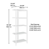 Sauder North Avenue Bookcase/ Bookshelf, Charter Oak finish Sauder