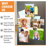 Xuhal 30 Pcs Sublimation Magnet Blanks 3.5x5.1 Inch Sublimation Refrigerator Magnet Bulk Personalized Large Rectangular Fridge Magnet Sublimation Blank Product for DIY Kitchen Oven Office Decorative Xuhal