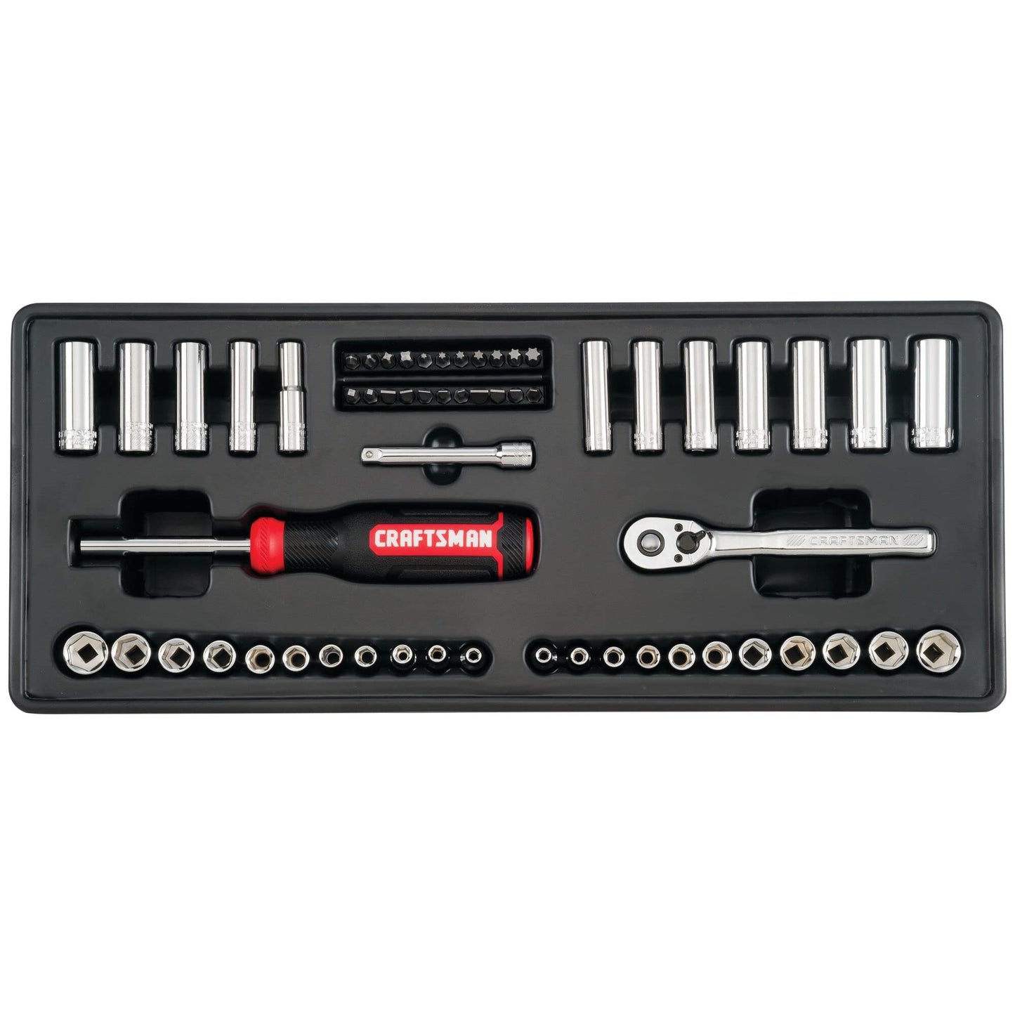 CRAFTSMAN Mechanic Tool Set, 104 Pieces, Includes 20.5” Drawers, 3-Compartments (CMMT45068) - WoodArtSupply