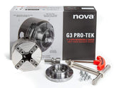 NOVA 48291 PREMIER PRO-TEK G3 Wood Lathe Chuck with 2" PRO-TEK Jaws, Woodworm screw, & Dlx. Storage Box, Direct Thread Version 1"x 8 TPI Only (Does Not Use Inserts) Nova