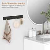 Forbena Black Coat Rack Wall Mount 4-Pack, Rustic Farmhouse Coat Hooks for Wall, Vertical Hanging Hat Rack for Office, Bedroom, Closet, Small Spaces, Kids Room Clothes, Entryway Shoes - 16 Pegs Forbena