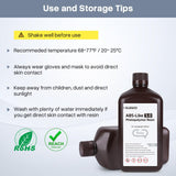 ELEGOO Upgraded ABS-Like 3D Printer Resin 3.0, 405nm UV-Curing LCD Resin High Precision Fast Curing Non-Brittle Photopolymer Resin for LCD Printing Grey 2KG ELEGOO