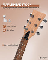 Leo Jaymz DIY Double Cut Electric Guitar Kits with Mahogany Body and Neck - Laurel Wood Fingerboard and All Components Included (DC) Leo Jaymz