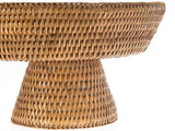 KOUBOO La Jolla Rattan Fruit Bowl, 10.5 inches x 10.5 inches x 6.5 inches, Honey Brown Kouboo