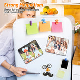 Lucomb 40 PCS Sublimation Magnets Blank, 5.5x7.5 CM Personalized Fridge Refrigerator Magnets Blanks Sublimation Magnetic Sticker Blanks Products for DIY Kitchen Microwave Office Wall Door Decorative Lucomb