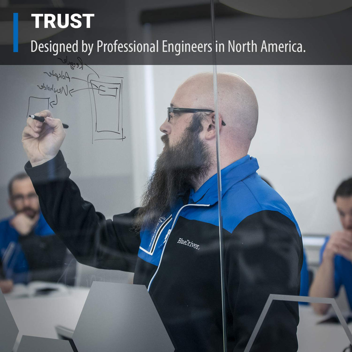 BlueDriver Bluetooth Pro OBDII Scan Tool for iPhone & Android - No Subscription Fee - OBD2 Car Scanner and Code Reader - Diagnose Check Engine, ABS, SRS, Airbag & 7000+ Issues on Vehicles 1996+ BlueDriver