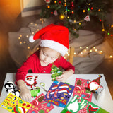 VABAMNA 36 Pack Christmas Ornament Crafts for Kids - Make Your Own Ornament Kit with Christmas Craft Stickers, Ornament Making Kit for Kids Holiday Xmas Classroom Party Favors VABAMNA