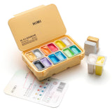 HIMI Metallic Jelly Gouache Paint Set, 12 Colors 12g, Jelly Cup Design, Travel carry, Gouache Paint Non Toxic for Canvas and Paper, Art Supplies for Professionals and Beginner HIMI