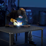 DWVO Welding Table, 36" x 24" Welding Table Top with 5/8" Holes, 0.12" Thick Fabrication Table, 1320lb Load Capacity Fixture Table, Heavy Duty Carbon Steel Weld Table for Shop Home Garage Black DWVO