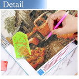 JFYHAB 5D Diamond Painting Kits for Adults Beginners,Fall Farm Diamond Art Kit,DIY Truck Full Drill Diamond Dot Gem Art Kits for Adults,Home Wall Decor 12 * 12 JFYHAB