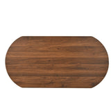 SPMETUYO Oval Coffee Table with Lifting Top for Living Room Smart Coffee Table with Storage Mid Century Modern Coffee Tables with Adjustable Lift Top Coffee Tables Fluted Walnut 47.2" SPMETUYO