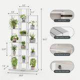 DGSANDGO 5-Tier Small Space Bookshelf,Sturdy Compact Bookcase for Study Room/Bedroom,Easy Assembly Wooden Storage Shelf（7.8” D,White） DGSANDGO