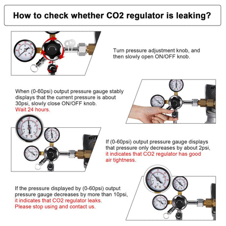 CGA-320 Kegerator Regulator, Dual Gauge Co2 Regulator for Kegerator Co2 Regulator Beer Tap for Keg with 1/4'' & 5/16'' Quick Disconnect Barb Connectors & Safety Relief Valve for Co2 Cylinder Tank Dbgogo