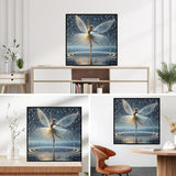 Lophomie Diamond Art Kits for Adults, 5D DIY Angel Wings Fairy Diamond Painting Kits for Adults Beginners, Diamond Dots Kits Gem Arts Crafts for Home Wall Decor 14x14 Inch Lophomie