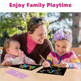 ZMLM Scratch Art Crafts Girls Gifts, 50 Rainbow Scratch Paper Art Gifts for 3 4 5 6 7 8 9 10 Years Old Girls and Boys Kids, Arts and Crafts for Kids 4-6 Birthday Toys and Games Activities Gift (Pink) ZMLM