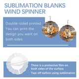 20 Pcs Sublimation Wind Spinner Blanks 8 Inch Bulk Aluminum Metal USA Warehouse Sublimation Blanks Product Outdoor Garden Decoration for Heat Press Transfer Sublimation Blank Wind Spinners DIY Gift LaiHiulaan