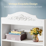 Tribesigns Set of 2 73 Inch Tall 5 Tier White Bookshelves, Modern 5-Shelf White Library Bookcase with Shelves, Freestanding Etagere Shelving Unit for Living Room/Home (2) Tribesigns