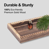 BDBDYEAY Bathroom Countertop Organizer, 2 Tier Vanity Organizer and Storage for Cosmetic Skincare Perfume, Wood Bead Storage Shelf for Bathroom Kitchen Coffee Station BDBDYEAY