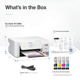 Epson EcoTank ET-2800 Wireless Color All-in-One Cartridge-Free Supertank Printer with Scan and Copy. Full 1-Year Limited Warranty - White (Renewed Premium) Epson