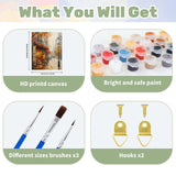 Ceiomez Paint by Number Kits for Adults, Street Paint by Number for Adults, Cafe Adult Paint by Number Kits on Canvas for Home Decor 16x20in Ceiomez