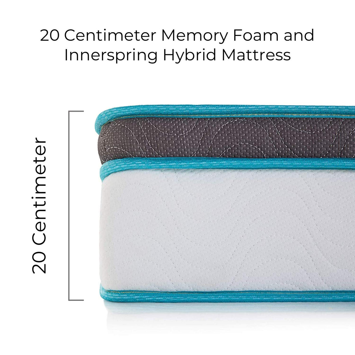 Linenspa 8 Inch Memory Foam and Spring Hybrid Mattress - Medium Firm Feel - Bed in a Box - Quality Comfort and Adaptive Support - Breathable - Cooling - Guest and Kids Bedroom - Twin Size Linenspa