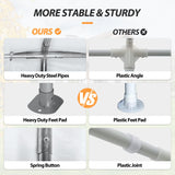 Raysfung 13 x 20Ft Heavy Duty Carport, Portable Garage Shelter Outdoor Wedding Tent with Removable Sidewalls Event Shelters Canopy for Party Raysfung