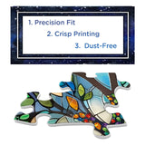 Stained Glass Tree of Life Puzzle 1000 Piece for Adults, Fantasy Galaxy Jigsaw Puzzles Art, Colorful Nature Leaf Puzzle BBOLDIN