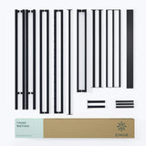 ZINUS Patricia Black Metal Canopy Platform Bed Frame, Mattress Foundation with Steel Slat Support, No Box Spring Needed, Easy Assembly, Queen Zinus