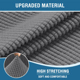 H.VERSAILTEX Stretch Couch Cover Recliner Cover Electric Power Lift Recliner Chair Cover Fitted Standard Large Power Lift Recliner with Side Pocket, Soft Thick Jacquard(Single Seat, Grey) H.VERSAILTEX