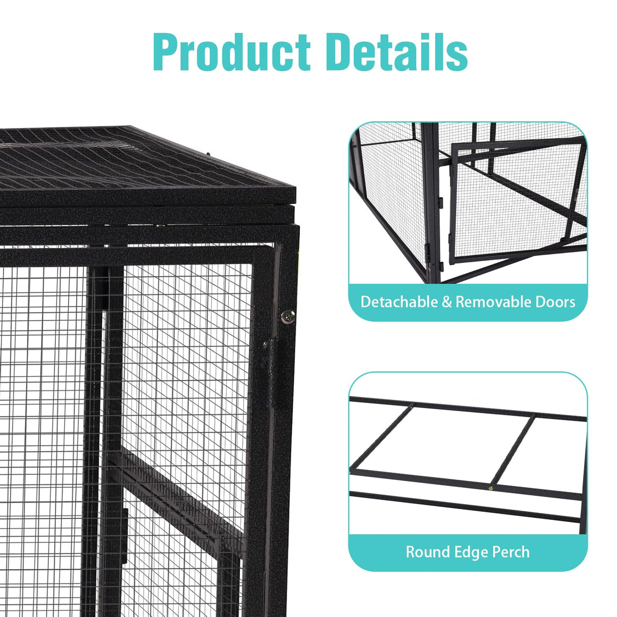 Suumerpety Heavy-Duty Metal Chicken Coop Run Extension - 14.3 sq ft Lockable Outdoor Playpen for Chickens, Ducks, Rabbits | Predator-Proof Design, Expandable Panels & Weather-Resistant Frame Suumerpety