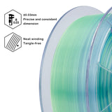 ZIRO 3D Printer Filament,Translucent PLA Filament 1.75mm,Multicolor Rainbow PLA Filament,1KG/2.2lb,Season Series - Summer ZIRO