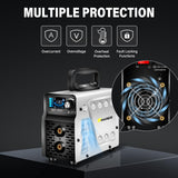 SSIMDER Stick Welder, Welding Machine 110v/220v 130A 2 In 1 Hot Start/ARC Force/LIFT TIG Welding Machine, Mini Portable ARC200S Small Anti-Stick Welder with Smart LCD IGBT Digital Welder S SIMDER