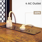 Rolanstar TV Stand with Mount and Power Outlet, Swivel TV Stand Mount with LED Lights for 32/45/55/60/65/70 inch TVs, Rustic Brown Entertainment Center Media Console with Height Adjustable Mount Rolanstar