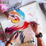 Wowdecor Paint by Number Kits for Adults Beginner, DIY Number Painting The Kiss by Gustav Klimt Famous Paintings 40x50 cm Wall Art Decor (No Frame) Wowdecor