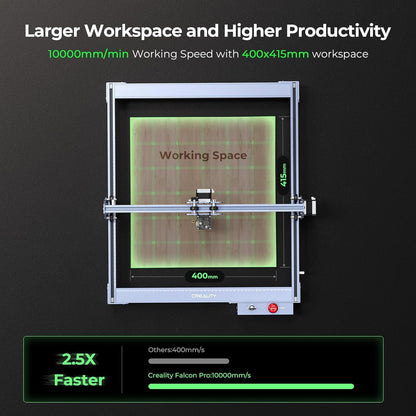 10w Laser Engraver with Air Assist, Laser Engraving Machine with Rotary Roller, High Precision Laser Cutter and Engraver for Wood, Metal, Acrylic, Cylindrical Objects, Tumblers - WoodArtSupply