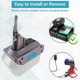 New Version V8 V7 Battery Adapter for Makita 18V Lithium Battery Convert to Replace for Dyson V8 V7 Battery, Work for Dyson V8/7 Series Vacuum Cleaners V8/7 Animal V8/7 Absolute V8/7 Motorhead ASUNT