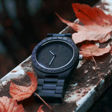 LeeEv Mens Light Weight Unique Wood Watch, Uwood Series Handmade Sandalwood Analog Quartz Vintage Roman Number Natural Wooden Wristwatch LeeEv