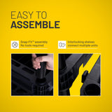 Plano 5-Shelf Extra Heavy Duty Plastic Storage Shelves, 72.5” x 36” x 24”, 1000lb Capacity, Pantry, Office, Closet and Garage Shelves, Easy to Assemble, Durable Plastic Shelving Unit Plano