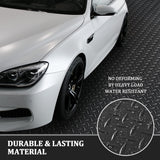 uyoyous 3.3 x 16.4FT Rubber Diamond Garage Floor Roll Diamond Tread Rollout Garage Flooring Rolls Diamond Plate Rubber Flooring Rolls Diamond Plate Pattern Flooring for Garage Industry Gym uyoyous