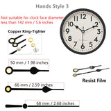 TIKROUND Original Youngtown 12888 Pendulum Clock Movement with 3 Sets of Hands 23 mm (9/10 inches) Shaft Length 15.4 mm (3/5 inch) Thread Length. TIKROUND