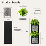 Hukalw Artificial Plants Wall Hanging Decor, Faux Plants with Rustic Metal Planters and Wood for Indoor Wall Decor, Artificial Greenery Plants Wall Art for Modern Farmhouse Living Room Hukalw