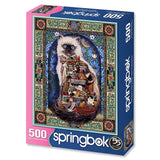 Springbok's 500 Piece Jigsaw Puzzle Cats Galore - Made in USA Springbok