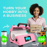 Tumbler Heat Press Machine Craft Hero (Pink) for 11oz, 15oz,16oz, 20oz, 30oz Sublimation Blanks Tumblers, Glass/Ceramic Mug, Coffee Cup with Sublimation Paper/Heat Tape CRAFT HERO