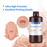 ANYCUBIC 3D Printer Resin, 405nm LCD UV-Curing 3D Resin, High Precision & Rapid Photopolymer Resin for LCD/DLP/SLA Resin 3D Printer (Light Beige, 1kg) ANYCUBIC