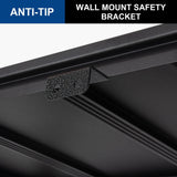 BILT HARD 2000LBS Garage Shelving, 39.4" W x 18" D x 72" H, 5-Shelf Storage Shelves Heavy Duty, Industrial Metal Shelving Units with Adjustable Shelf, Steel Utility Shelves, Black BILT HARD