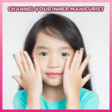 Townley Girl Barbie Movie 18 Piece Set Kids Water-Based Nail Polish Set, Includes Nail Polish, Nail Gems, Nail File for Age 3+, Parties Birthday Townley Girl