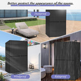 Agustone Wood Sauna Cover,2 Person Sauna Cover Outdoor Dry Sauna Cover for Home Infrared Sauna Room Cover Dynamic Sunlighten Sauna Cover Agustone